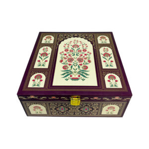 4 Jar Decorative Gift Box | Premium Dry Fruit & Festive Gift Box