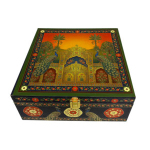 4 Jar Decorative Gift Box | Premium Dry Fruit & Festive Gift Box