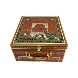 4 Jar Decorative Gift Box | Premium Dry Fruit & Festive Gift Box
