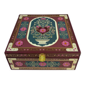 4 Jar Decorative Gift Box | Premium Dry Fruit & Festive Gift Box