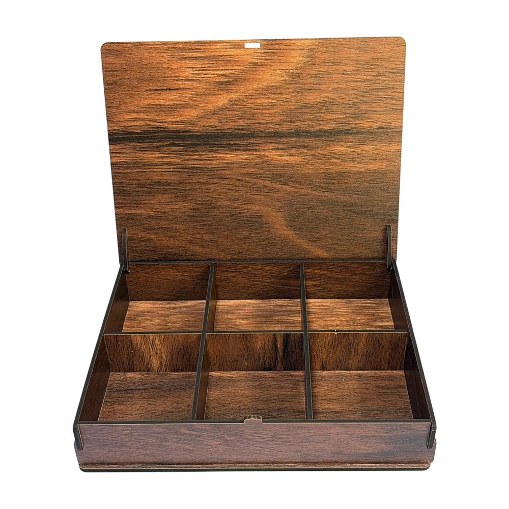 Wooden Carving Gift Box – Elegant Diwali Gift Hamper Box - Image 2