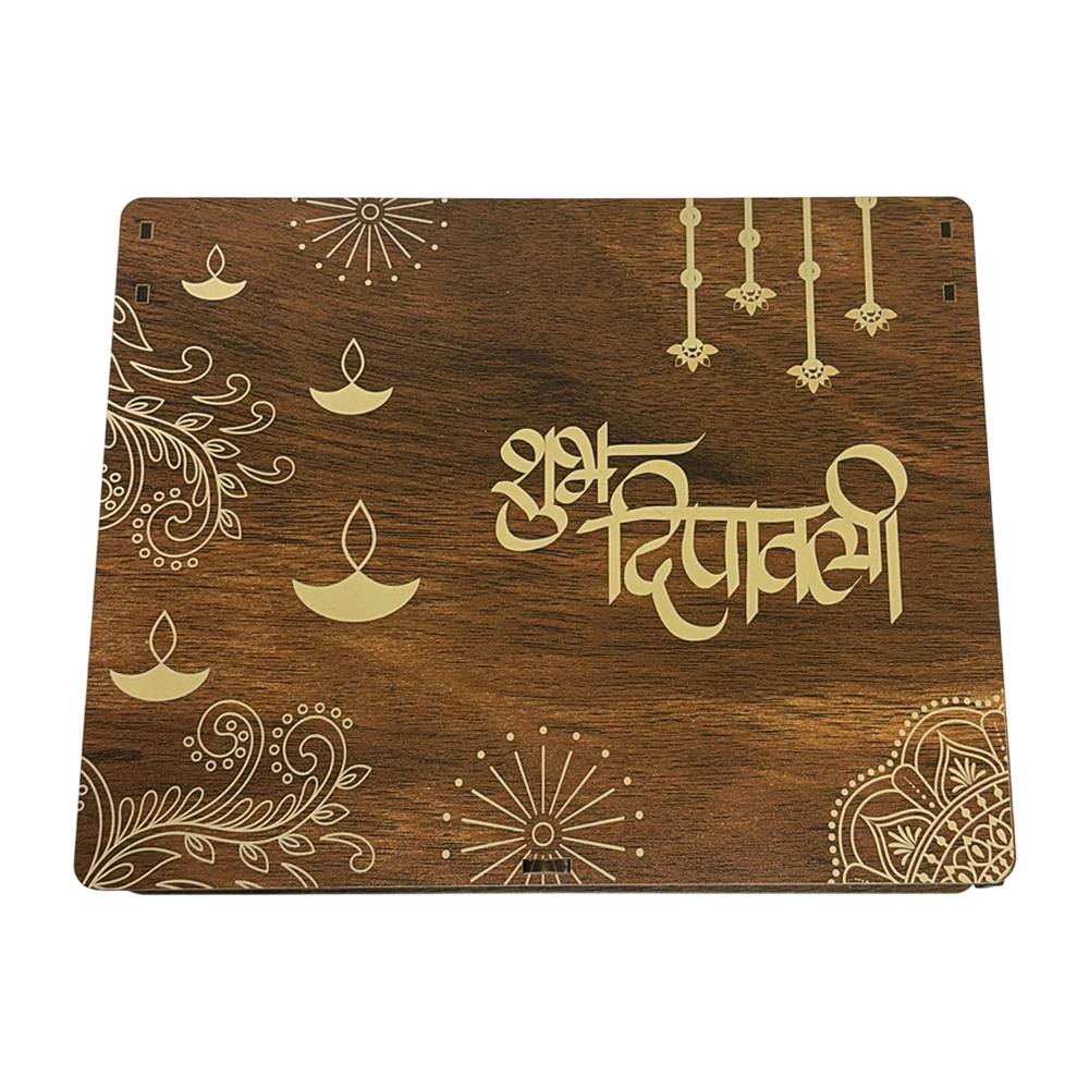 Wooden Carving Gift Box – Elegant Diwali Gift Hamper Box